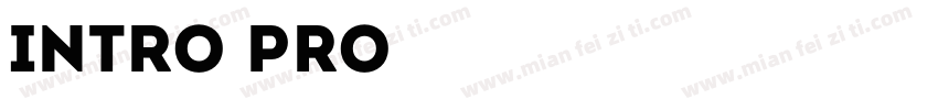 INTRO pro字体转换
